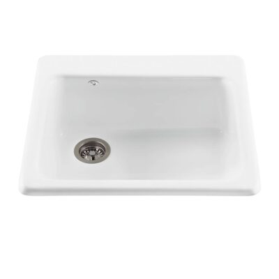 MTI Baths 25X22 WHITE SINGLE BOWL BASICS SINK-SIMPLICITY