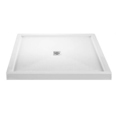 MTI Baths 3636 ACRYLIC CXL CENTER DRAIN MULTI THRESHOLD - BISCUIT
