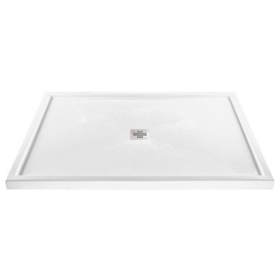 MTI Baths 6042 ACRYLIC CXL CENTER DRAIN MULTI THRESHOLD - BISCUIT