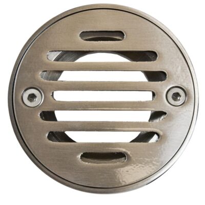 Mountain Plumbing 4'' Round Solid Nickel Bronze Plated Grid Shower Drain