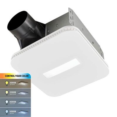 Broan Nutone 110 CFM, 1.0 SONE FAN W/ CLEANCOVER AND SELECTABLE CCT LED LIGHT