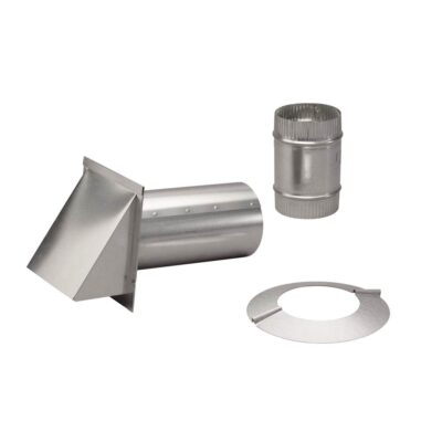 Broan Nutone Pressure Relief Damper with Wall Cap and 6-Inch Collar