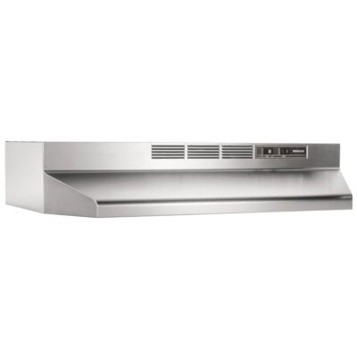 Broan Nutone 24-Inch Ductless Under-Cabinet Range Hood with Light in Stainless Steel