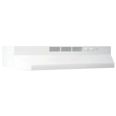 Broan Nutone 24N Ductless Under-Cabinet, EZ Install System, White