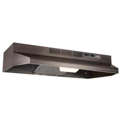 Broan Nutone 30-Inch Convertible Range Hood, Black, Black Stainless Steel, 230 MAX Blower CFM