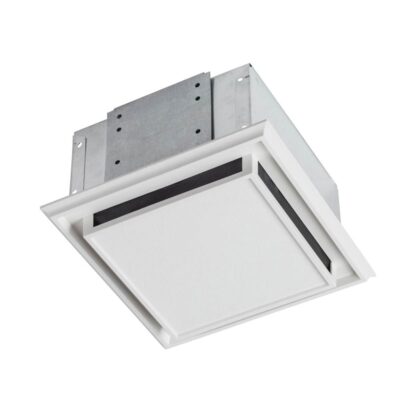 Broan Nutone Duct-free Ventilation Fan with plastic grille, snap-in mounting and charcoal filter.