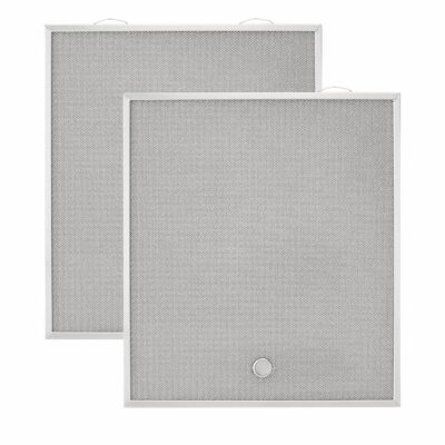 Broan Nutone Genuine Replacement Aluminum Filter For Range Hoods, 15-3/4'' X 13-7/8'', Fits Select Models, (2-Pack)