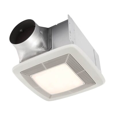Broan Nutone QT Series 130 CFM Ventilation Fan with Light and Night Light, 1.5 Sones; ENERGY STAR Certified