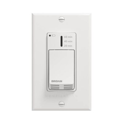 Broan Nutone Auxiliary 20-40-60 Timer Wall Control, Bluetooth (VTTOUCHW Req''d)