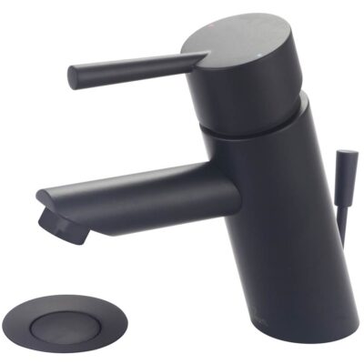 Olympia LAV-1-HOLE SINGLE LVR HDL W/50/50 POP-UP DRAIN 3/8'' FLEX-MB