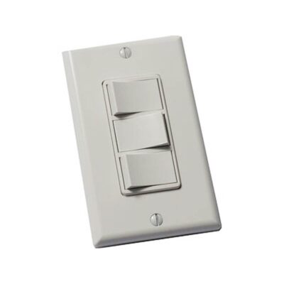 Panasonic Panasonic EcoSwitch 3-Function On/Off Wall Switch for Exhaust Fan, Light and Night Light, FV-WCSW31-W, Almond