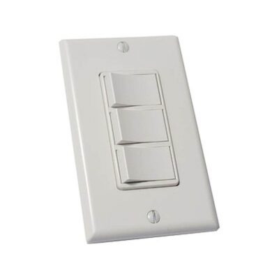Panasonic Panasonic EcoSwitch 4-Function On/Off Wall Switch for Exhaust Fan, Heat, Light and Night Light, FV-WCSW41-W, White