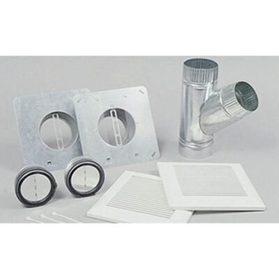 Panasonic Panasonic Installation Kit for In-line Fans and ERVs, 4'' Duct Double Inlet with 2 Grilles and Y-Adaptor, PC-NLF04D