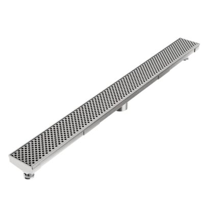 QM Drain Delmar Series. 72'' Adjustable Kit (3'' High Flow outlet): Perforated Line. Polished