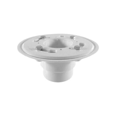 QM Drain ABS Flange Drain 2'' throat, 2'' outlet No Hub