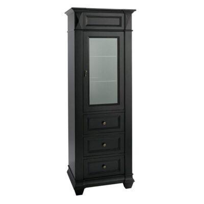 Ronbow 26'' Torino Curio Cabinet in Antique Black