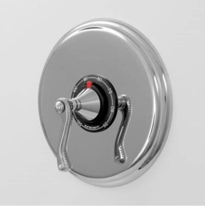 SIGMA 3/4'' Thermostatic Set with 9'' Plate TRIM CHARLOTTE ELITE ANTIQUE BRASS .82