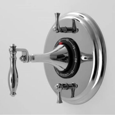 SIGMA 1/2'' Thermostatic Set, Two Volume Controls, TRIM TORONTO ANTIQUE BRASS .82