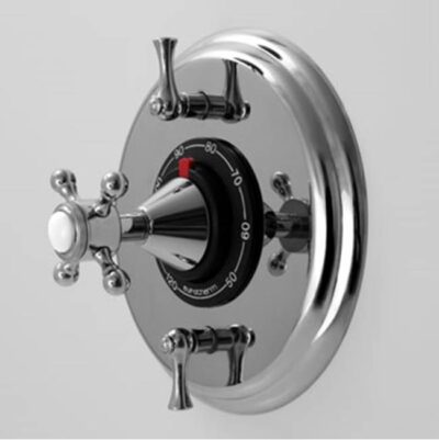 SIGMA 1/2'' Thermostatic Set, Two Volume Controls, TRIM ST. MICHEL ANTIQUE BRASS .82