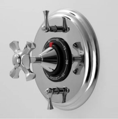 SIGMA 1/2'' Thermostatic Set, Two Volume Controls, TRIM MALLORCA ANTIQUE BRASS .82