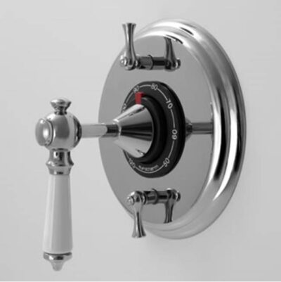 SIGMA 1/2'' Thermostatic Set, Two Volume Controls, TRIM WALDORF ANTIQUE BRASS .82