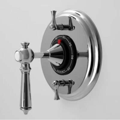 SIGMA 1/2'' Thermostatic Set, Two Volume Controls, TRIM ASCOT ANTIQUE BRASS .82