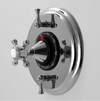 SIGMA 1/2'' Thermostatic Set, Two Volume Controls, TRIM SUSSEX ANTIQUE BRASS .82