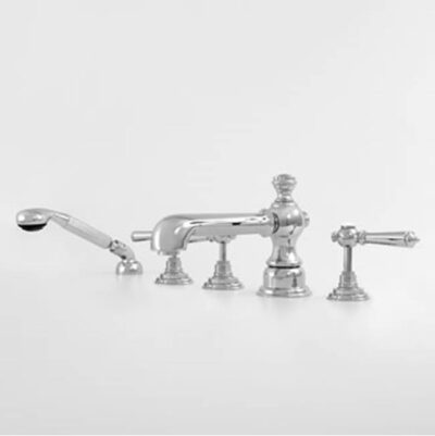 SIGMA Roman Tub Set TRIM with Deckmount Handshower ASCOT ANTIQUE BRASS .82