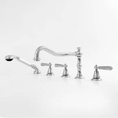 SIGMA Roman Tub Set TRIM with Deckmount Handshower MONTE CARLO ANTIQUE BRASS .82