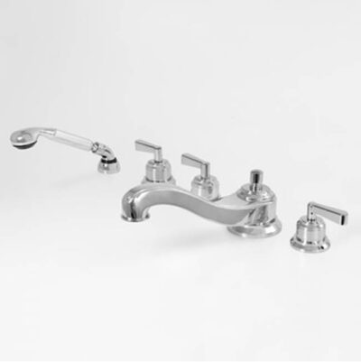 SIGMA Roman Tub Set TRIM with Deckmount Handshower MODERNE ANTIQUE BRASS .82