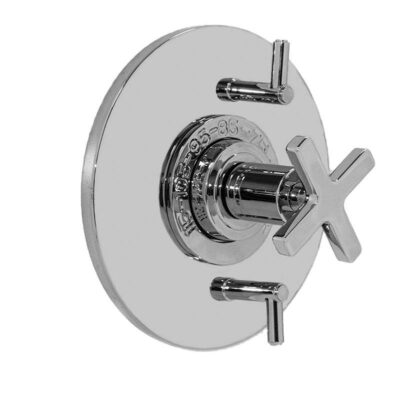 SIGMA 1/2'' Thermostatic Set, Two Volume Controls, TRIM STELLA-X ANTIQUE BRASS .82