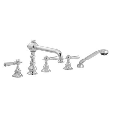 SIGMA Roman Tub Set TRIM with Deckmount Handshower TREMONT ANTIQUE BRASS .82