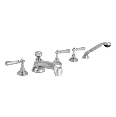 SIGMA Roman Tub Set TRIM with Deckmount Handshower ARIA ANTIQUE BRASS .82