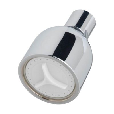 Symmons Clear-Flo 2000 1-Spray 2 in. Fixed Showerhead with Vandal Resistance in Polished Chrome (2.5 GPM)