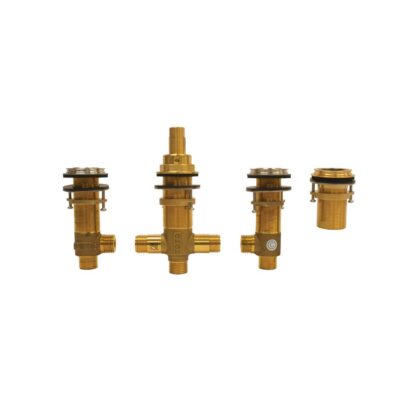 TOTO Three-Hole Roman Tub Filler Rough-In Valve, Brushed Nickel