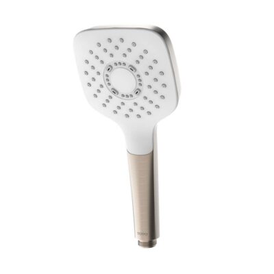 TOTO G Series 1.75 GPM Single Spray 4 inch Square Handshower with COMFORT WAVE Technology, Brushed Nickel