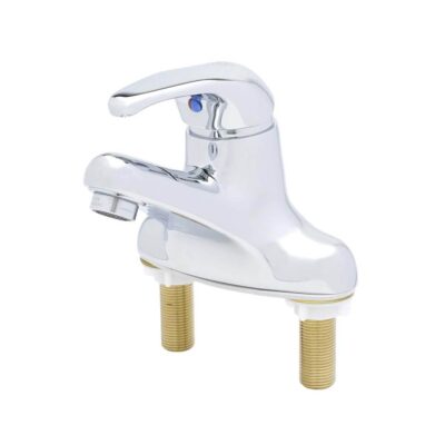 T&S Brass Single Lever Faucet w/ 0.5 GPM VR Spray Device, Pop-Up Version