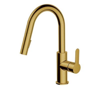 Aquabrass 6545B Barley Prep Pull-Down Dual Stream Kitchen Faucet