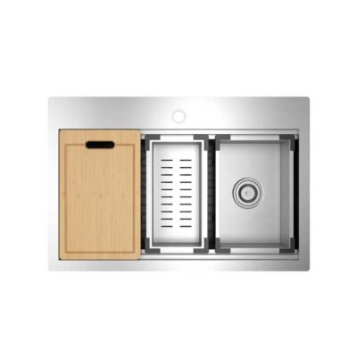 American Standard Chive® 33 x 22-Inch Stainless Steel Workstation Kitchen Sink
