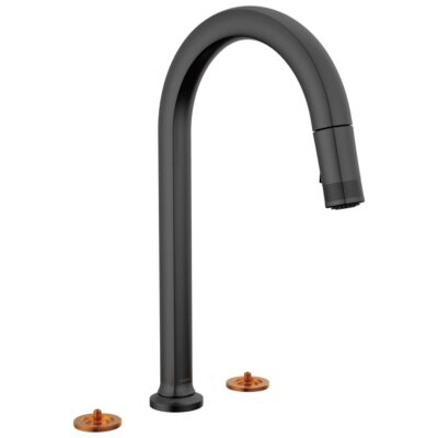 Brizo Kintsu® Widespread Pull-Down Faucet with Arc Spout - Less Handles