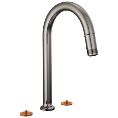Brizo Kintsu® Widespread Pull-Down Faucet with Arc Spout - Less Handles