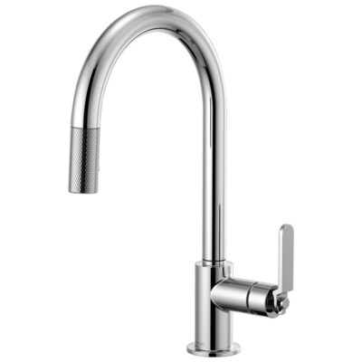 Brizo Litze® Pull-Down Faucet with Arc Spout and Industrial Handle