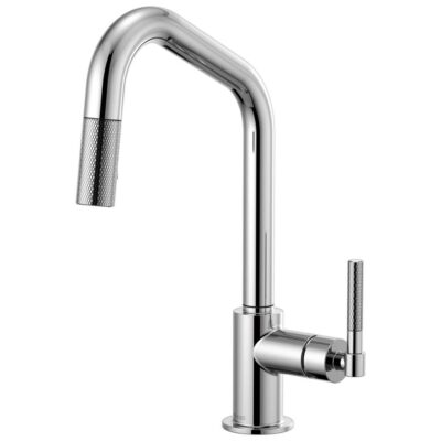 Brizo Litze® Pull-Down Faucet with Angled Spout and Knurled Handle