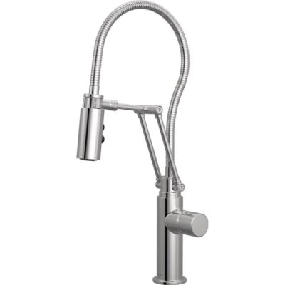Brizo Odin Articulating Kitchen Faucet with Finished Hose - Less Handle