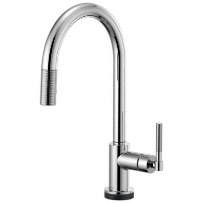 Brizo Litze® SmartTouch® Pull-Down Kitchen Faucet with Arc Spout and Knurled Handle