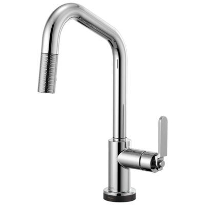 Brizo Litze® SmartTouch® Pull-Down Kitchen Faucet with Angled Spout and Industrial Handle