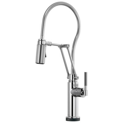 Brizo Litze® SmartTouch® Articulating Kitchen Faucet With Finished Hose
