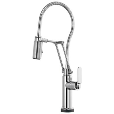 Brizo Litze® SmartTouch® Articulating Kitchen Faucet With Finished Hose