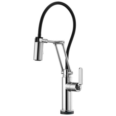Brizo Litze® SmartTouch® Articulating Kitchen Faucet with Industrial Handle