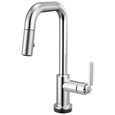 Brizo Litze® Smarttouch Pull-Down Prep Faucet with Square Spout - Industrial Handle